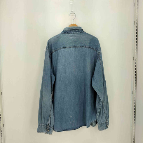 リーバイス Levis 00s L/S ロゴタグ デニム 長袖シャツ メンズ import:XXL